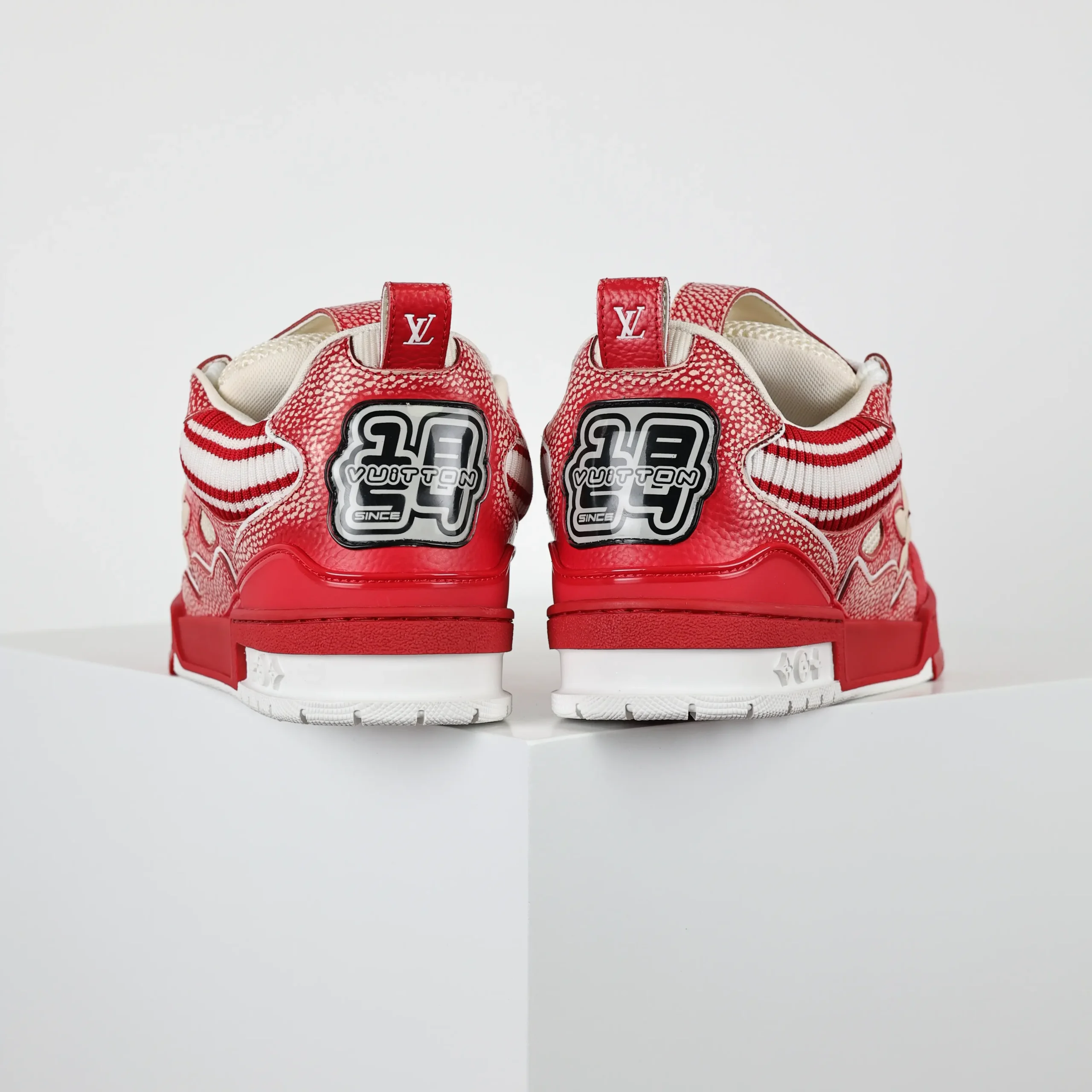 Skate Sneaker Strickkragen Rot5