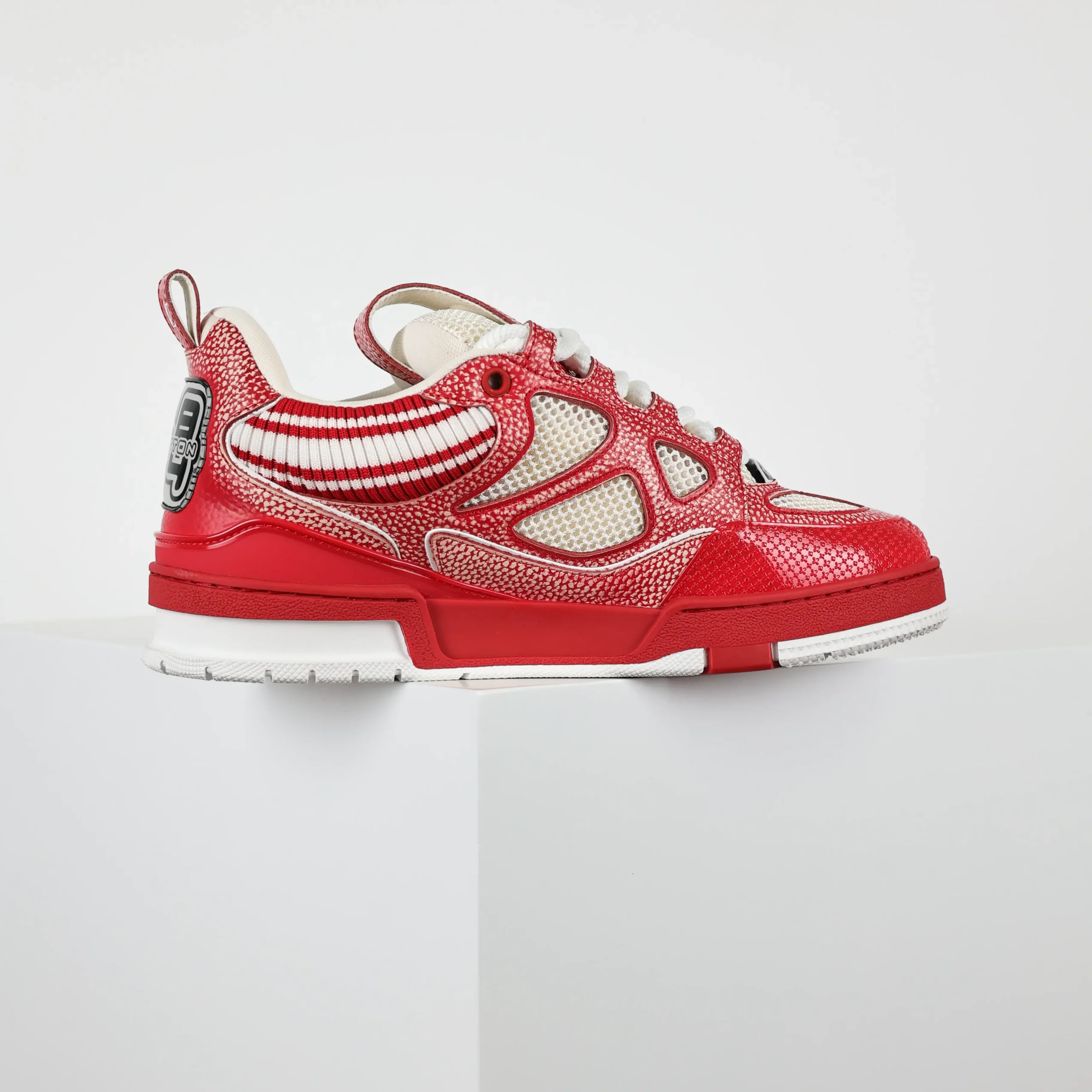 Skate Sneaker Strickkragen Rot6