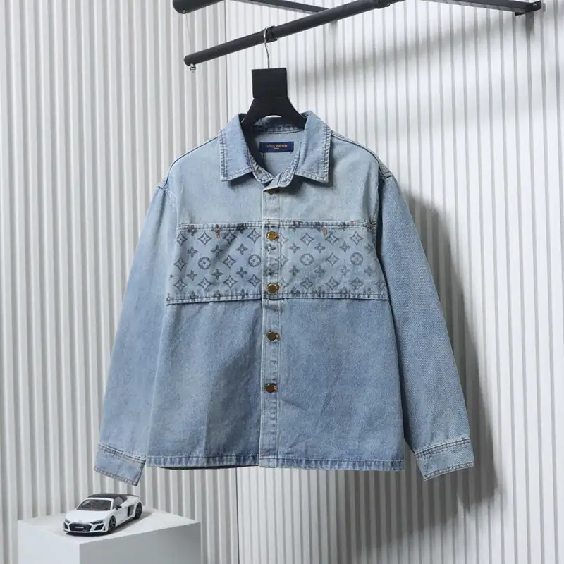 Patterned Monogram Denim Jacket