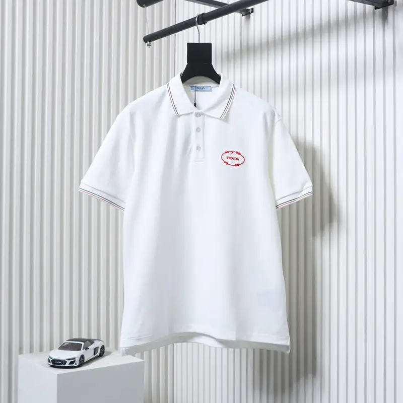 Red Embroidered Logo Polo Shirt