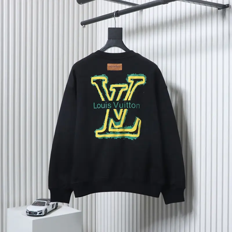 Front and Back Logo Foam Print Sweatshirt
