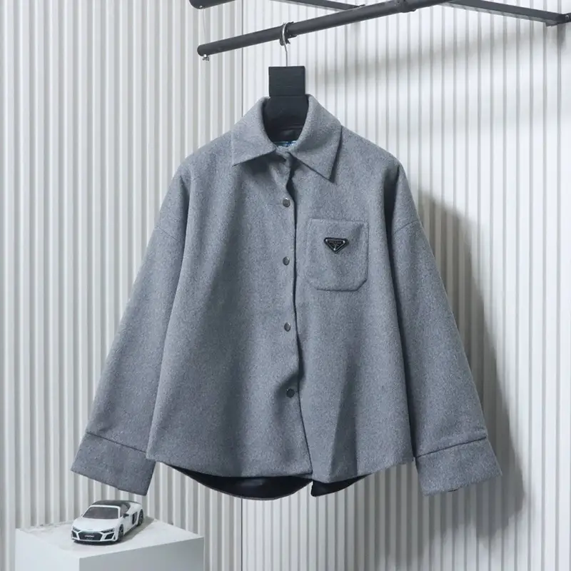 25ss Cashmere Logo Shirt/Jacket