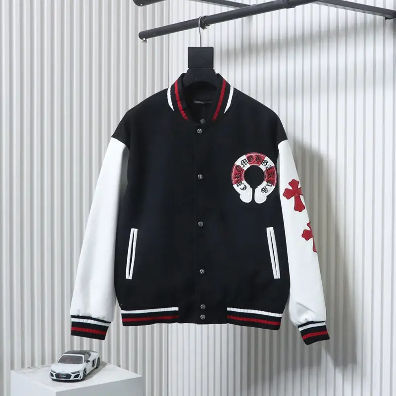 Logo Embroidered Patchwork Jacket