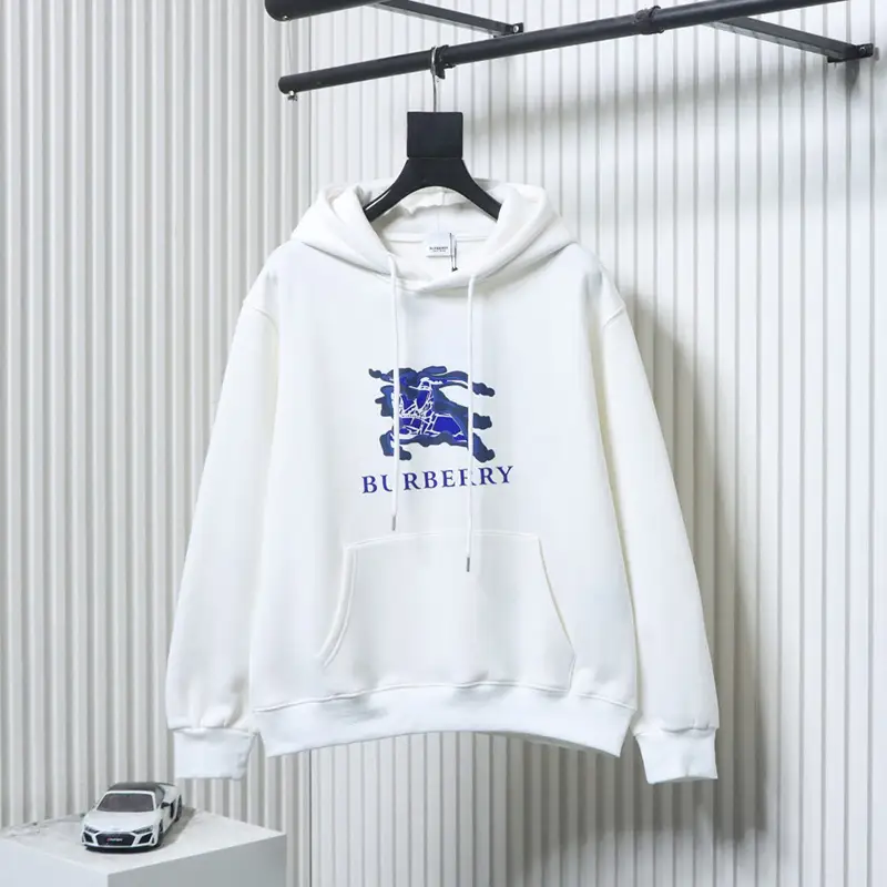 Outlined Warhorse Logo Print Hoodie