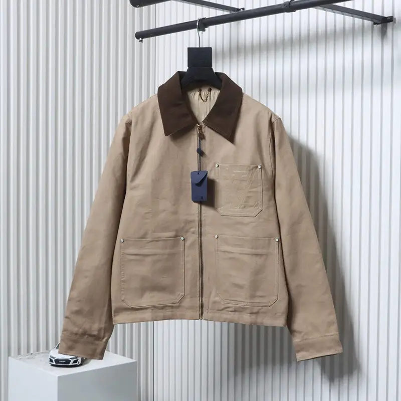 LOGO Cotton Linen Work Jacket