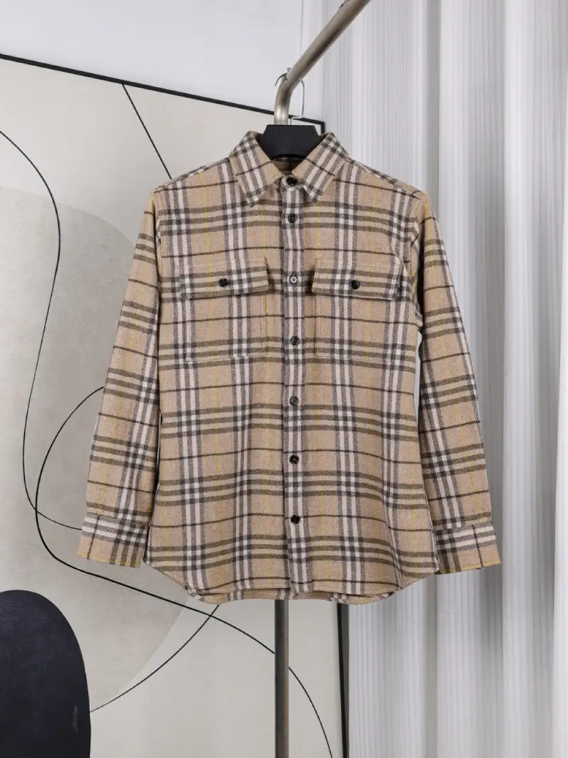 Wool Plaid Shirt Jacket
