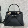 Black bow handbag