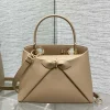 Khaki Bow Handbag