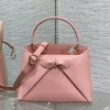Pink bow-knot handbag