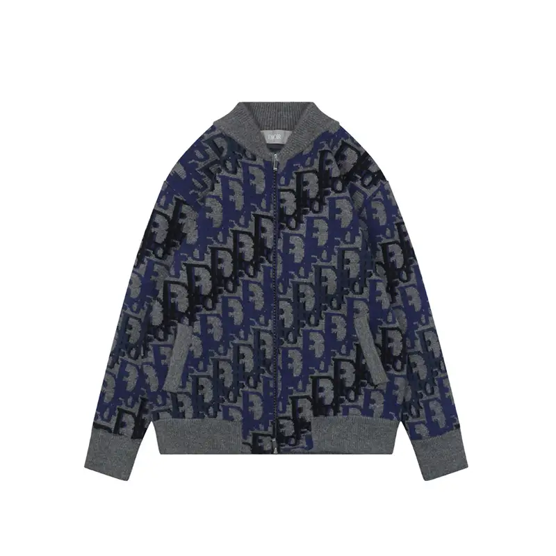 All-over Gradient Logo Jacquard Sweater