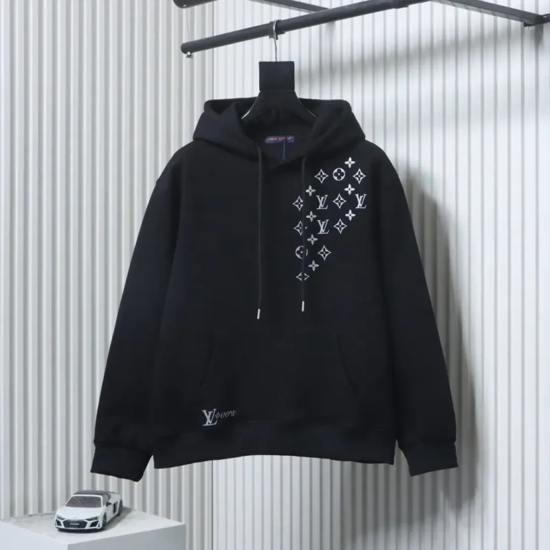 Diamond Print Logo Hoodie