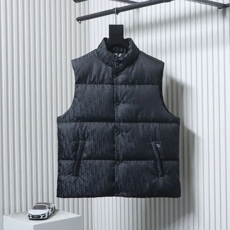 Logo Monogram Jacquard Down Vest