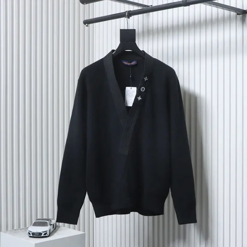 25fw Monogram Reflective Logo Cardigan Sweater