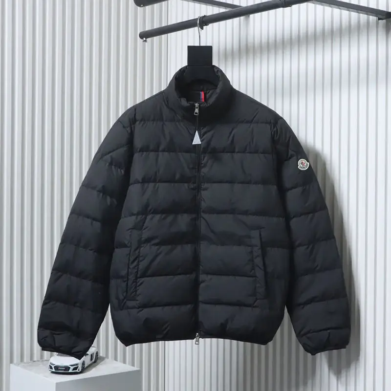 Baudinet Series Ribbed Stand-up Collar Zipper Lightweight Down Jacket