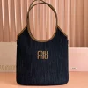 Miu women's IVY leather tote shoulder bag dimensions: 35x40cm