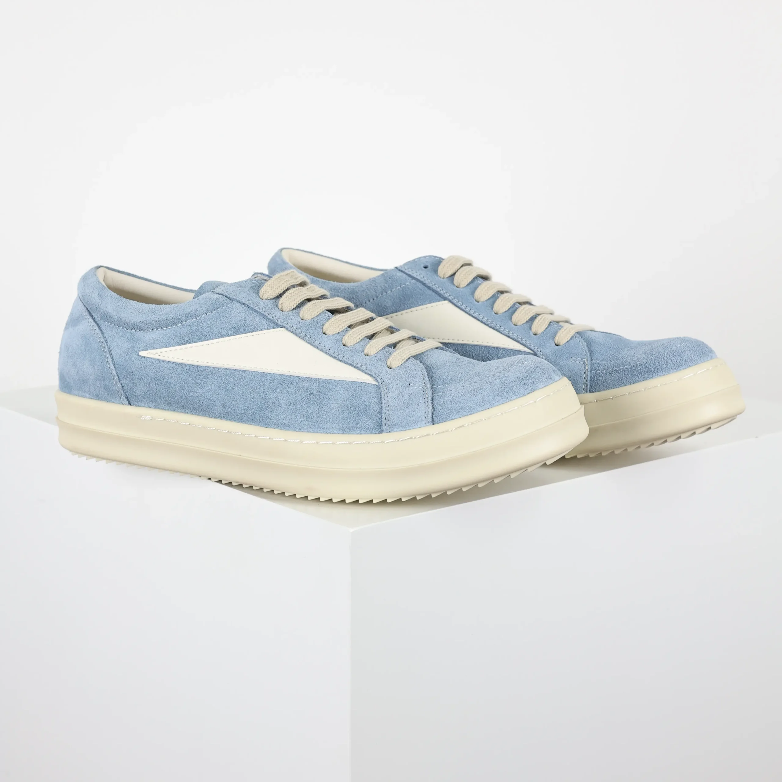 R1ck0wens RO Low-Top-Schuhe Himmelblaues Wildleder4 R1ck0wens RO Low-Top-Schuhe Himmelblaues Wildleder4