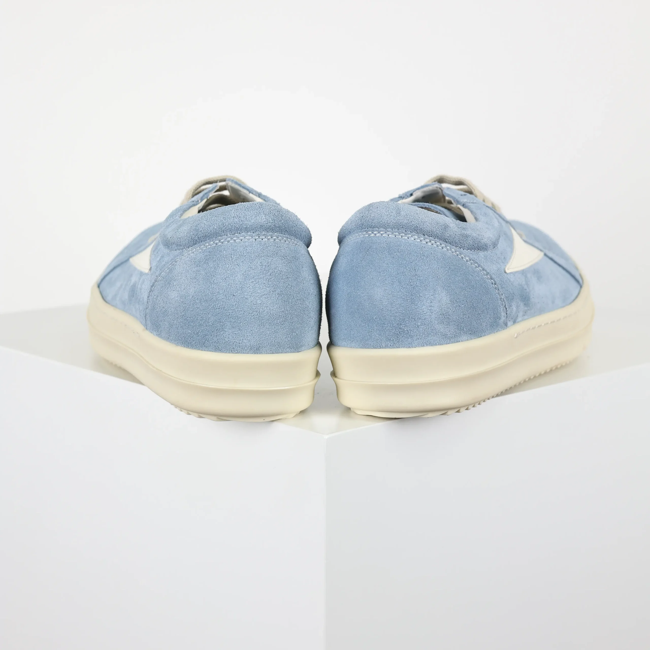 R1ck0wens RO Low-Top-Schuhe Himmelblaues Wildleder8