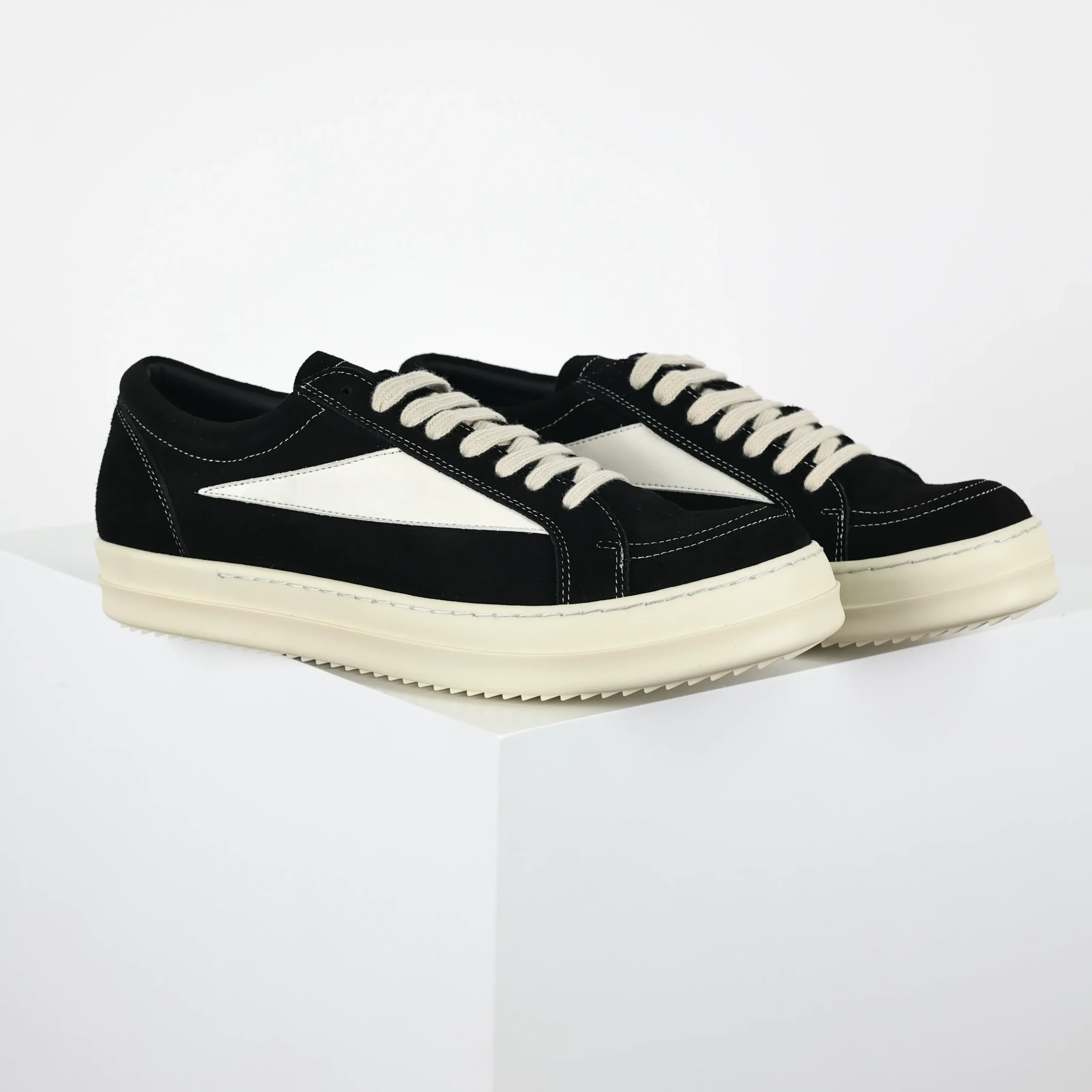 R1ck0wens RO Low-Top-Schuhe Schwarzes Wildleder5 R1ck0wens RO Low-Top-Schuhe Schwarzes Wildleder5