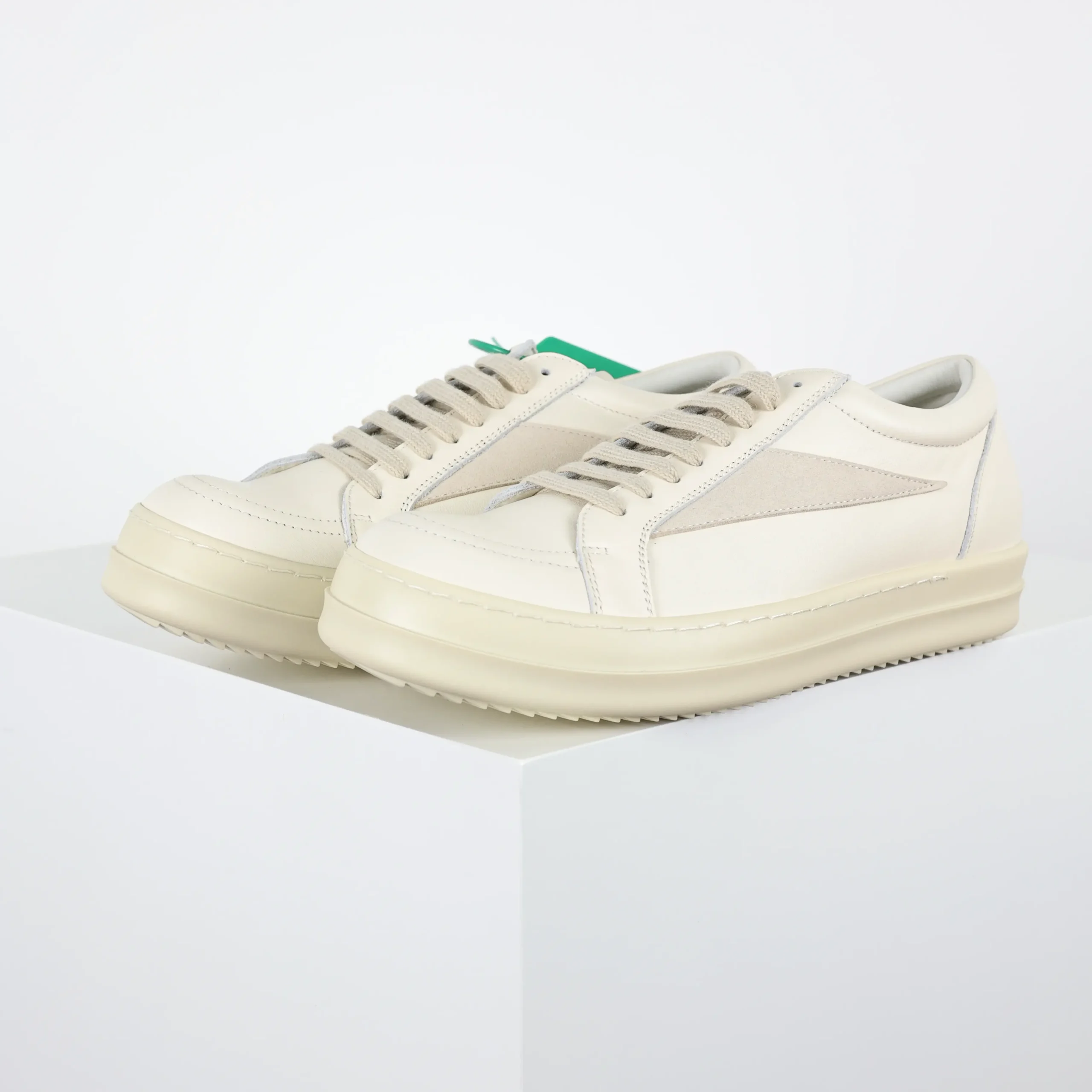 R1ck0wens RO Low-Top-Schuhe Weißes Leder2