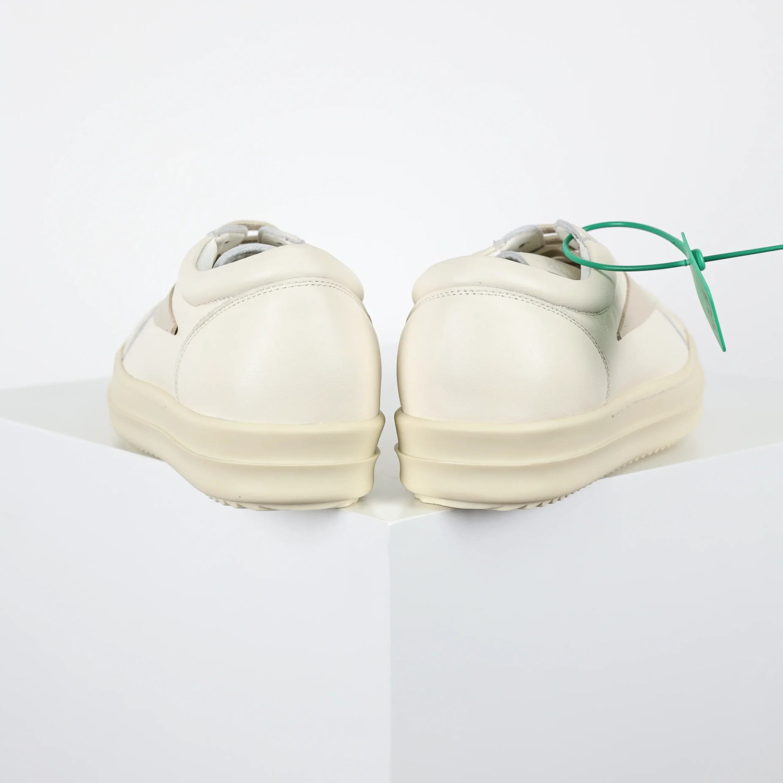 R1ck0wens RO Low-Top-Schuhe Weißes Leder7