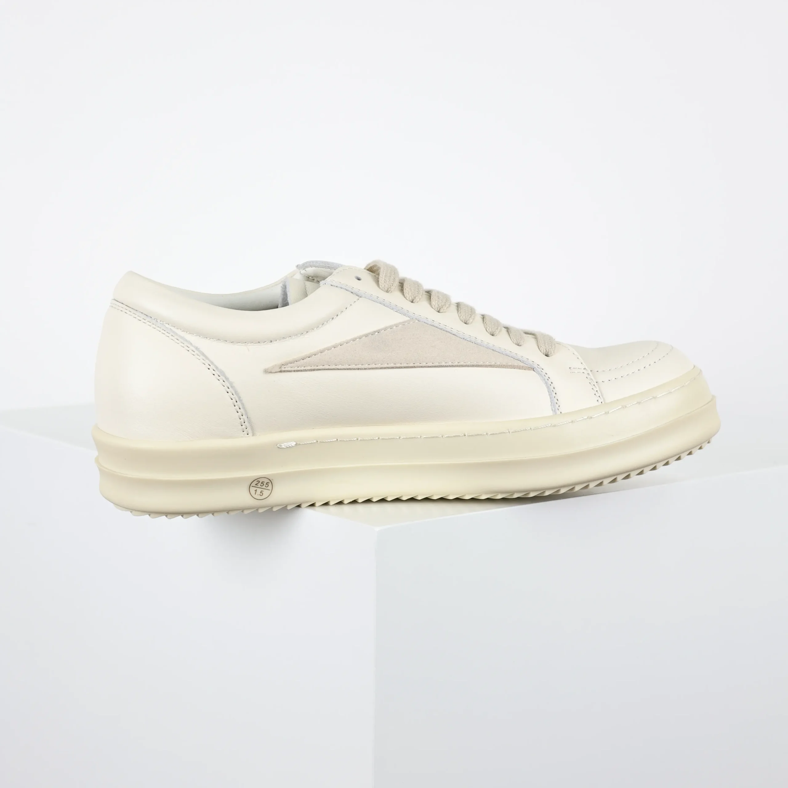 R1ck0wens RO Low-Top-Schuhe Weißes Leder9