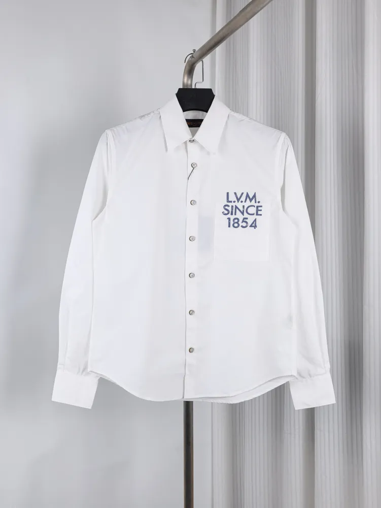 1854 Satin Embroidery Shirt