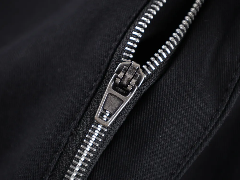 D-Buckle Cotton Tailored Trousers - Zipper