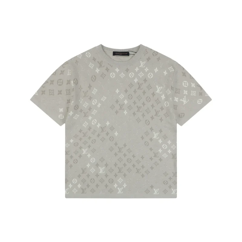 Gradient Monogram Jacquard Knit T-Shirt