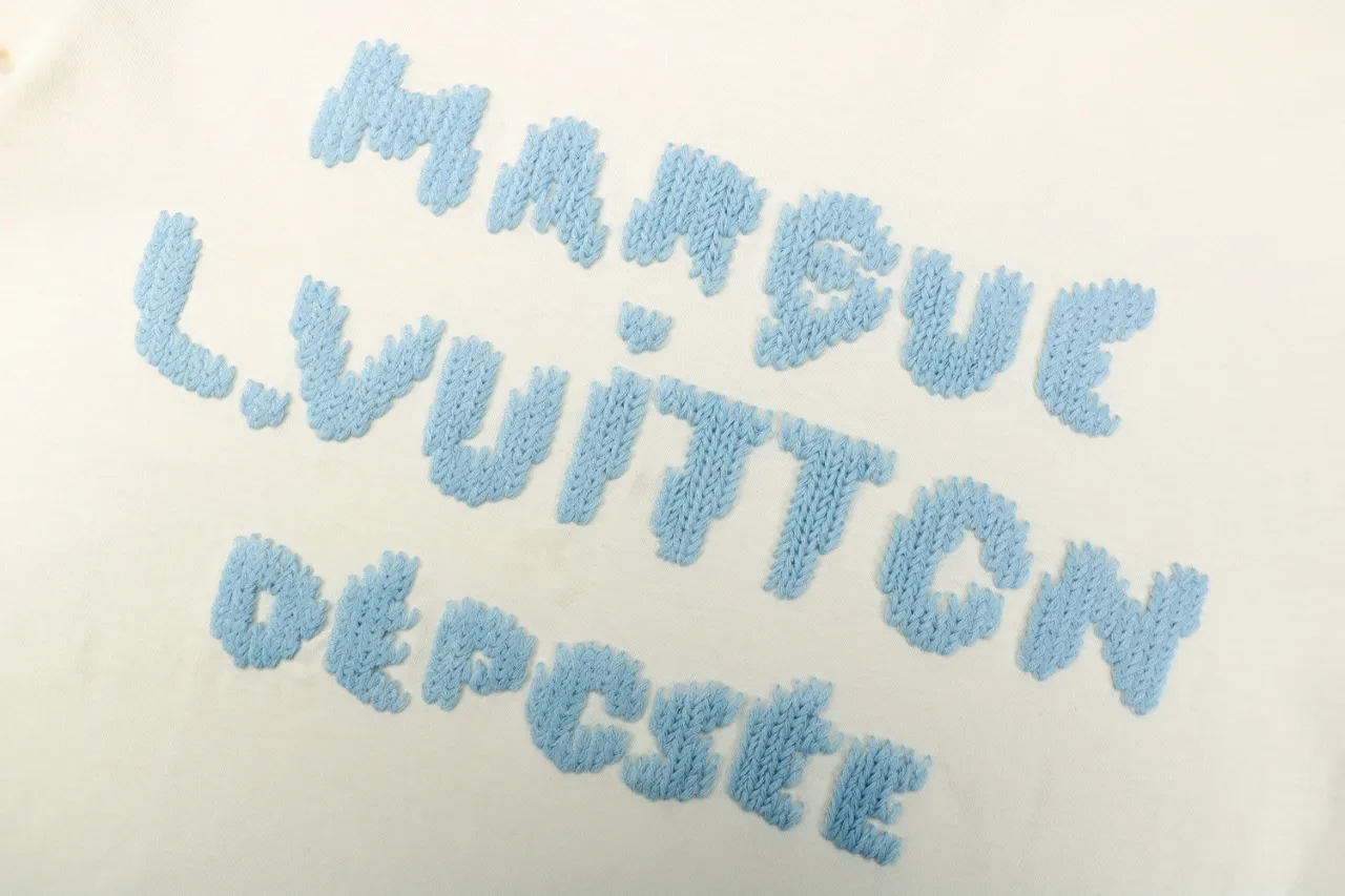 Light Blue Monogram Jacquard T-Shirt - Design logo 2