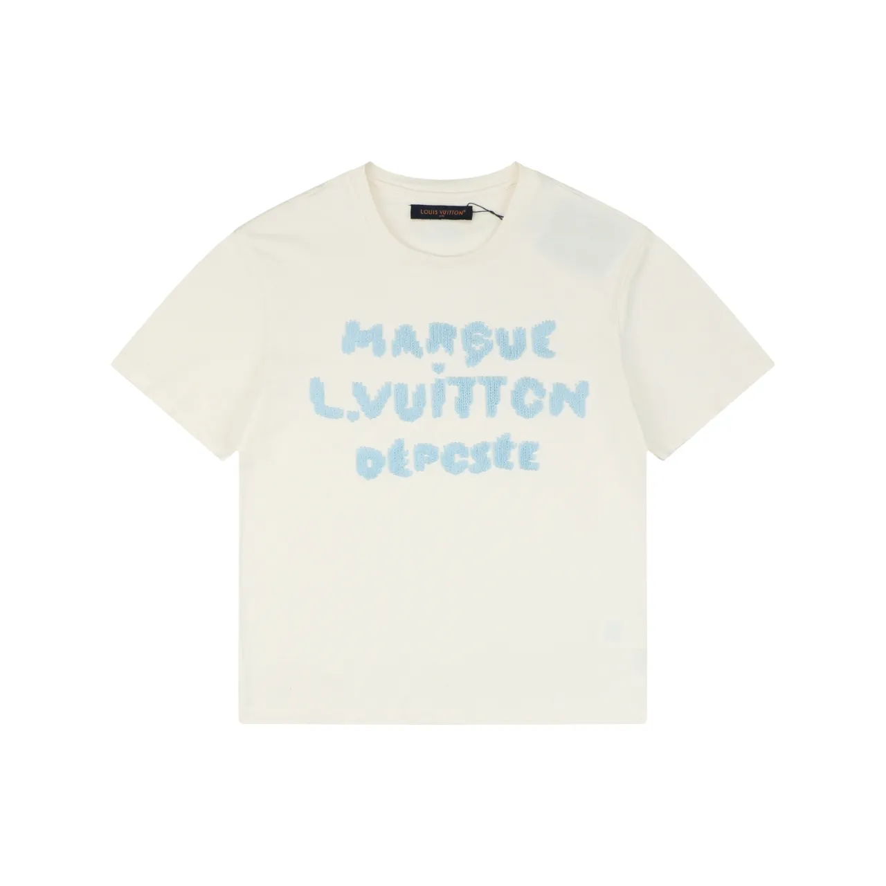 Light Blue Monogram Jacquard T-Shirt