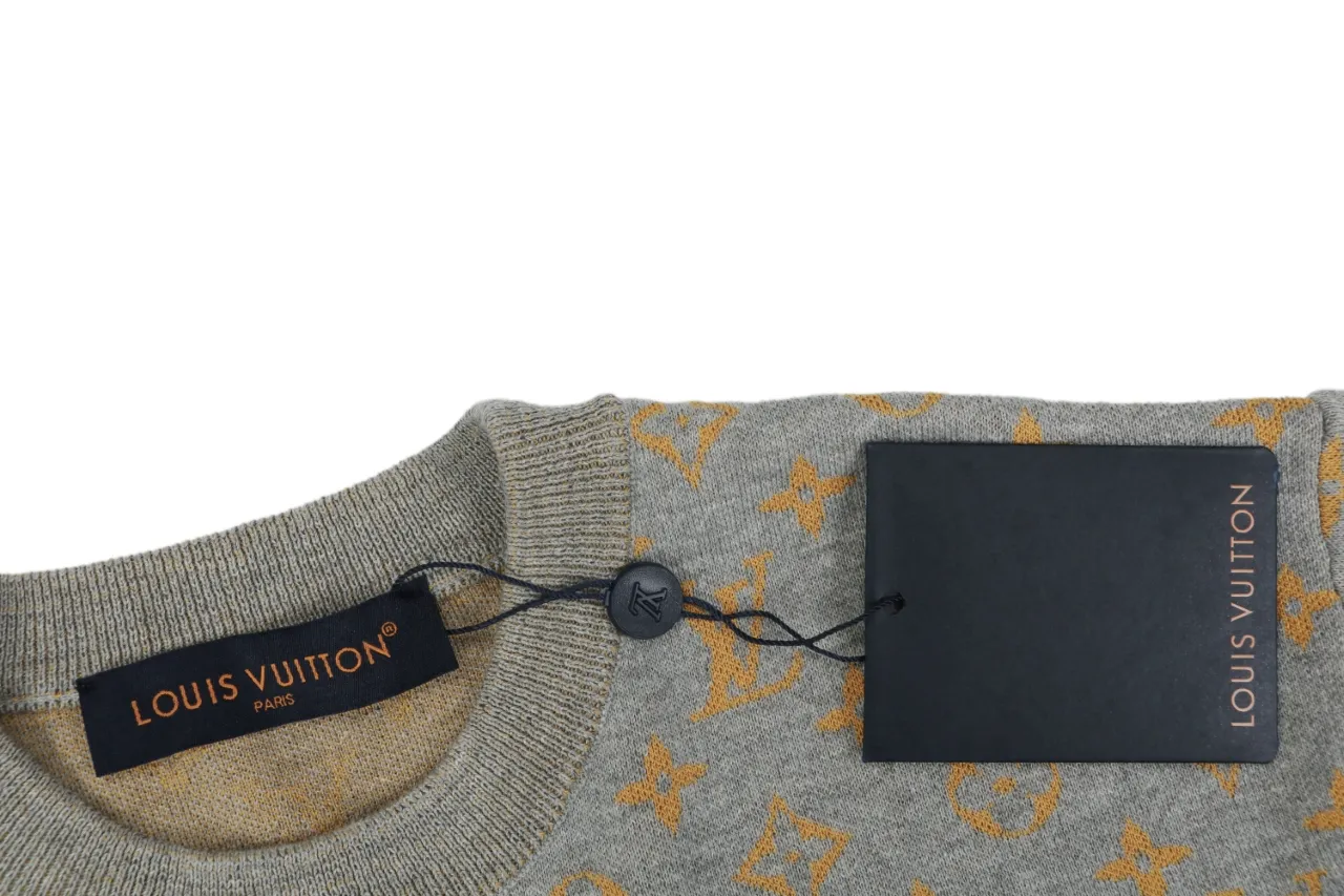 Monogram Jacquard T-Shirt - Neck and Tag