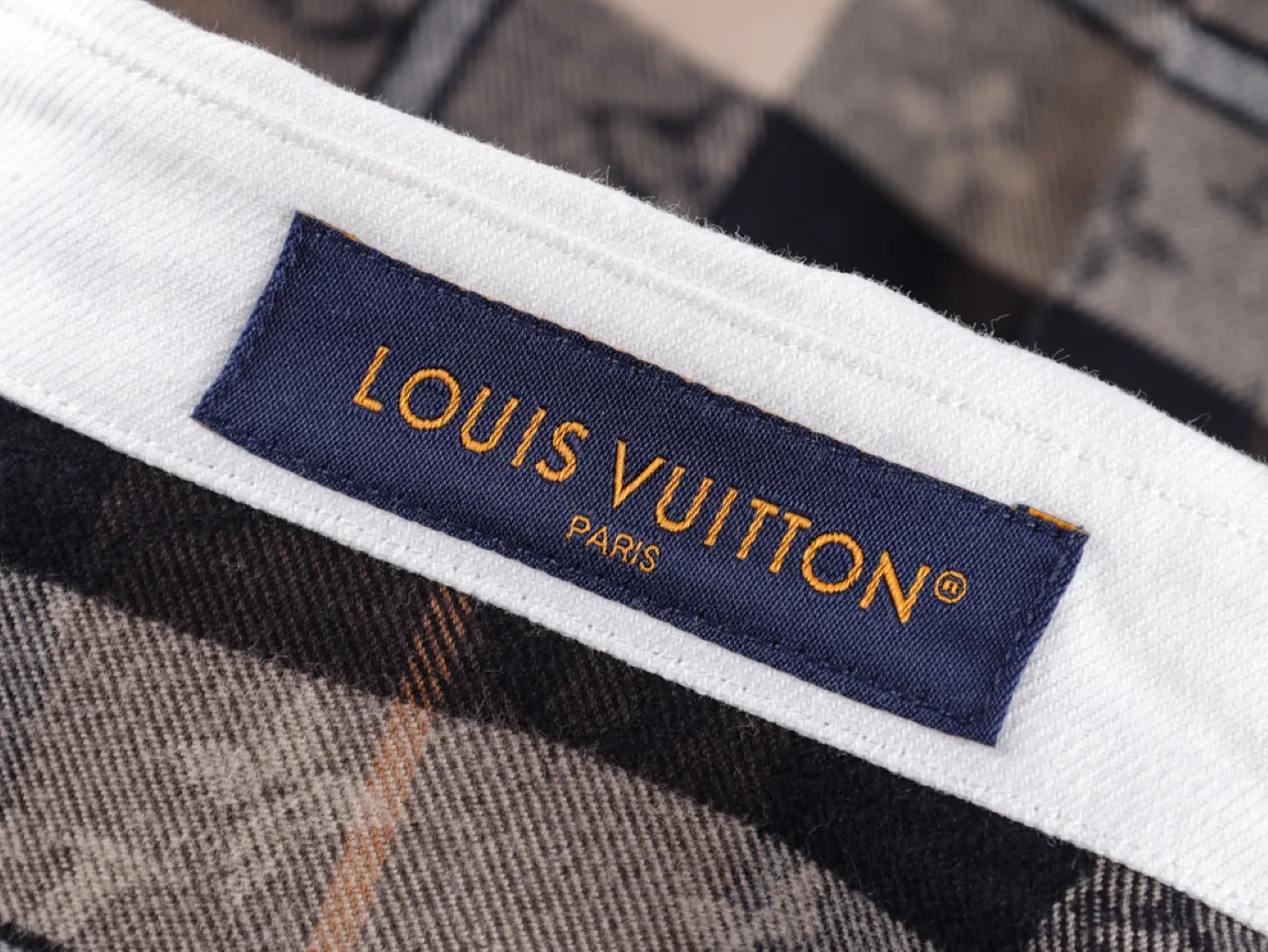 Monogram Tartan Flannel Plaid Shirt - Tag