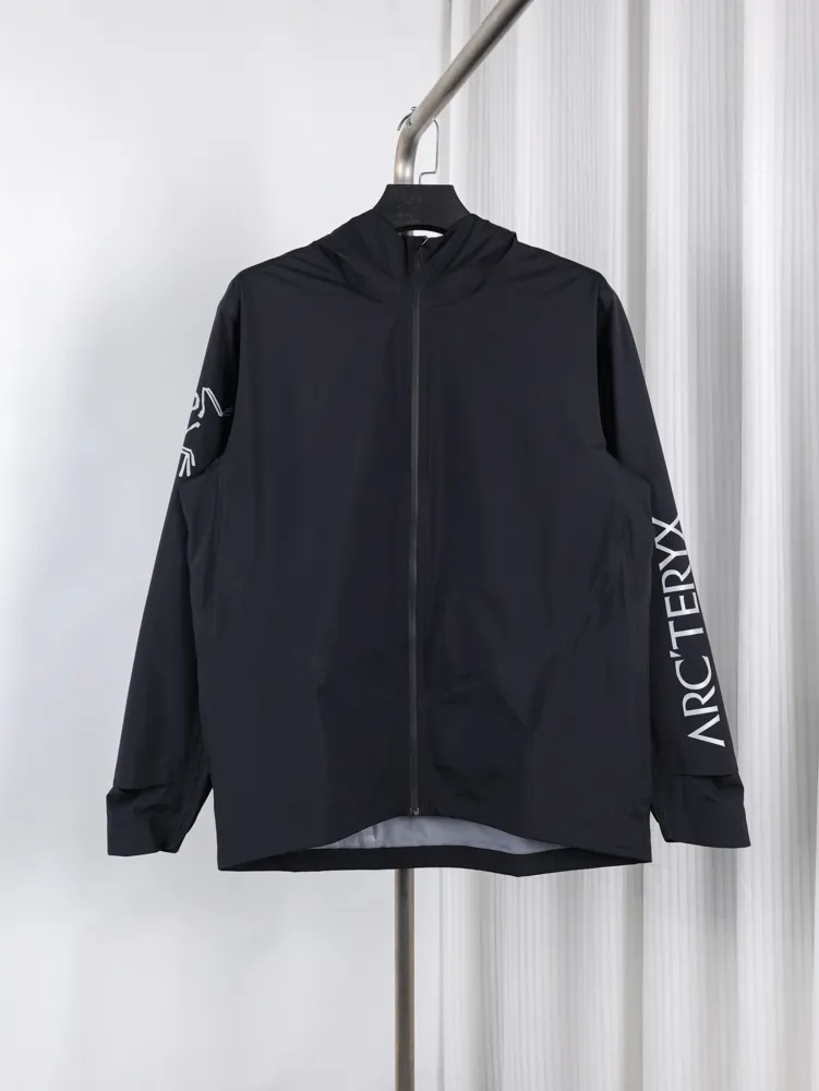 Outdoor Shell Big Logo Waterproof Windbreaker Jacket