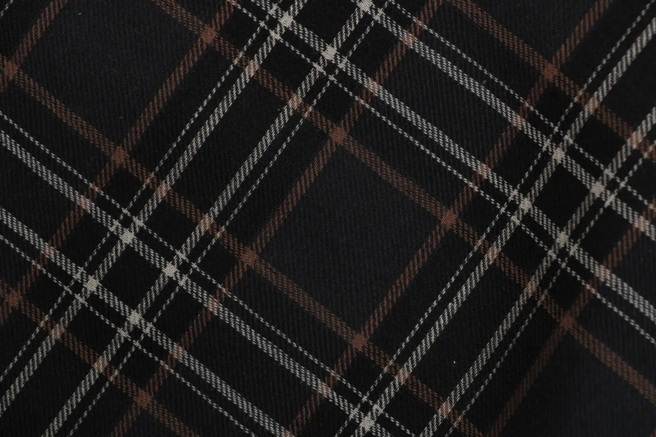 Plaid Cotton Oversized Short Sleeve T-Shirt - Design 3