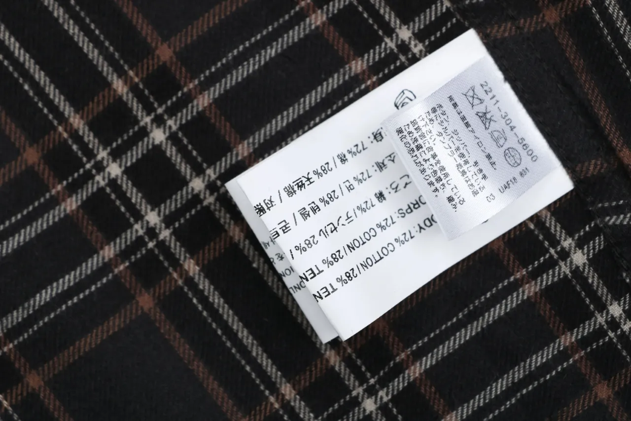 Plaid Cotton Oversized Short Sleeve T-Shirt - Label