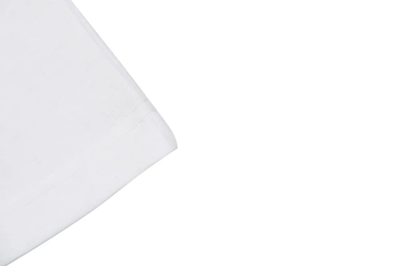 Thorn Poetry Embroidery Cotton T-Shirt - White - Sleeve