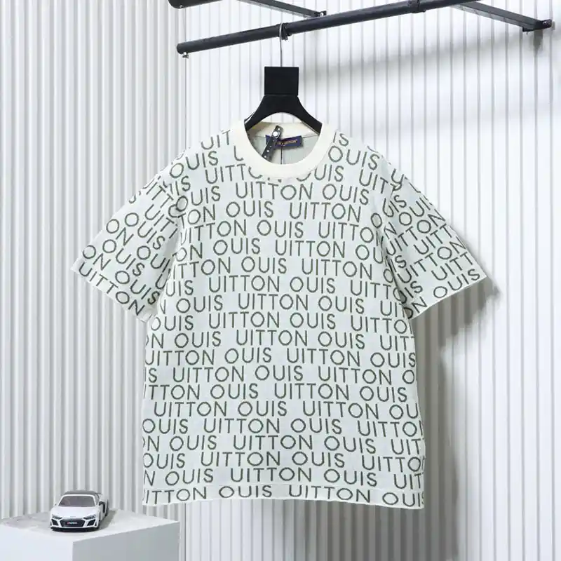 All-over Logo Knit Short-Sleeve T-Shirt
