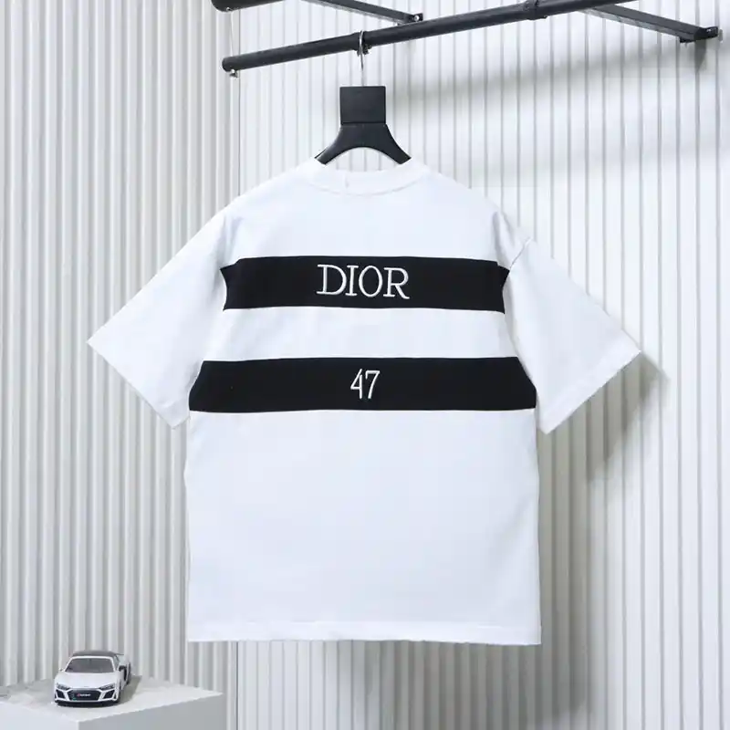 Back 47 Letter Striped T-Shirt