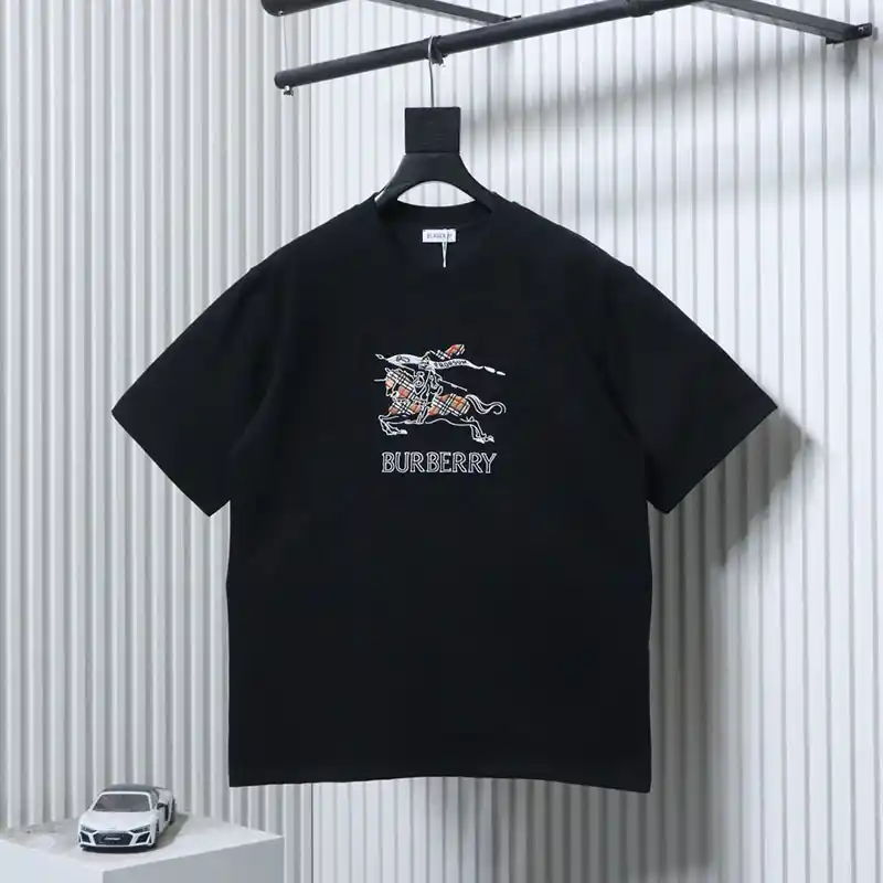 26SS Checkered Embroidered Logo T-Shirt