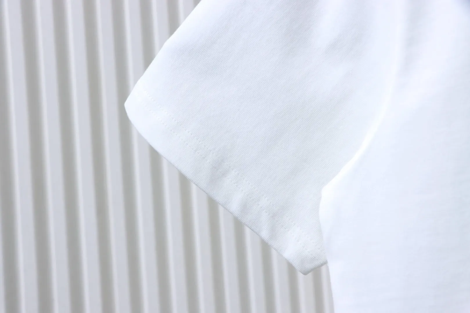 1947 Embroidered Logo T-Shirt - White - Left Sleeve