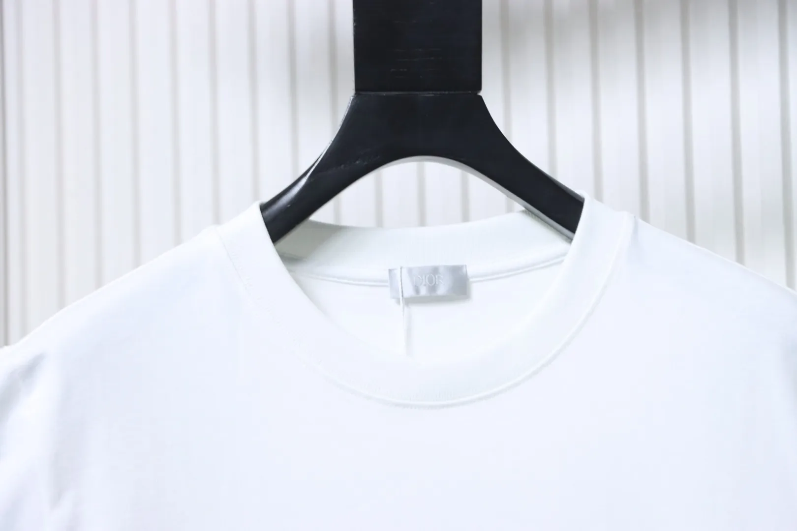 1947 Embroidered Logo T-Shirt - White - Neckline