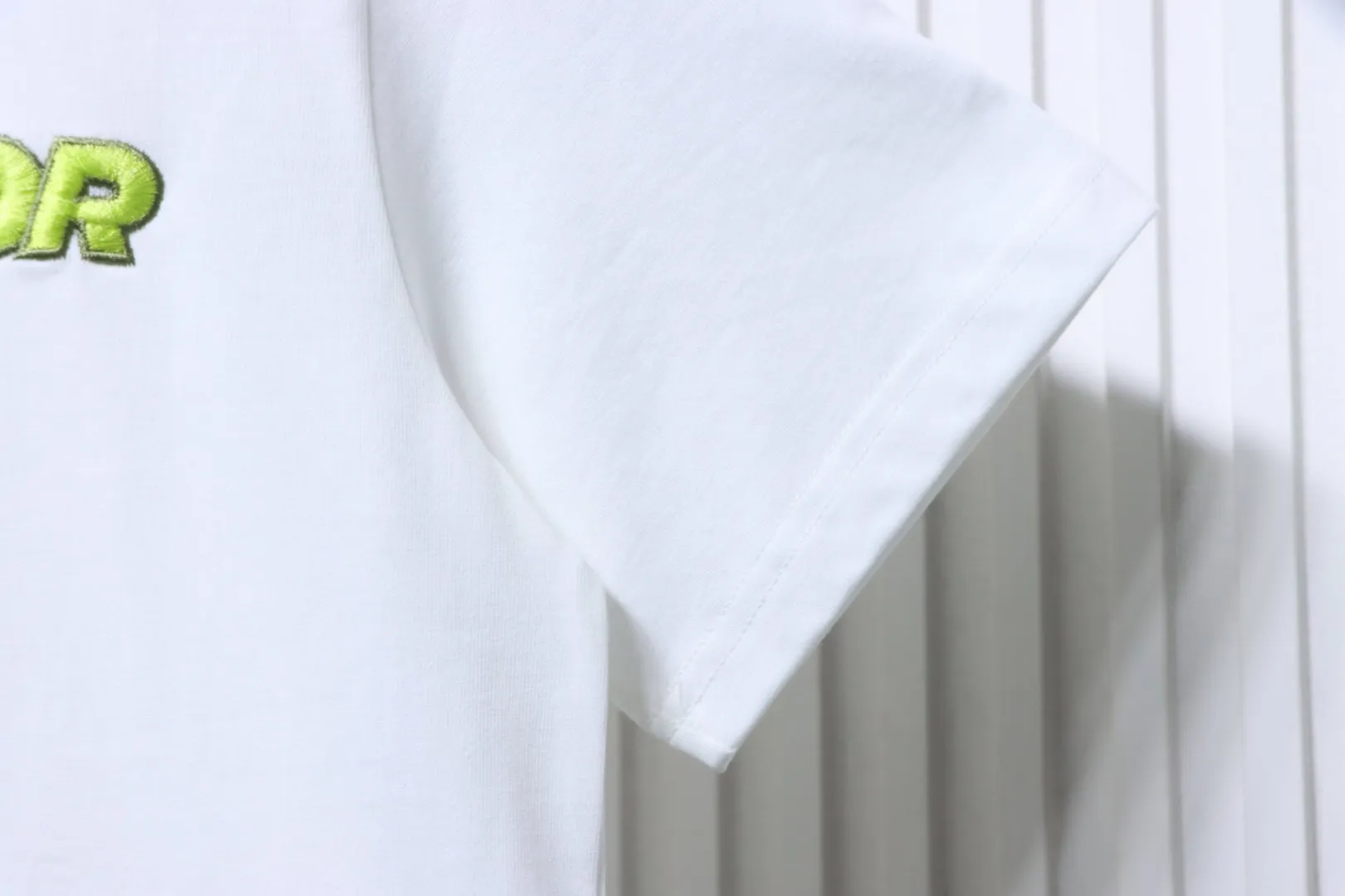 1947 Embroidered Logo T-Shirt - White - Right Sleeve