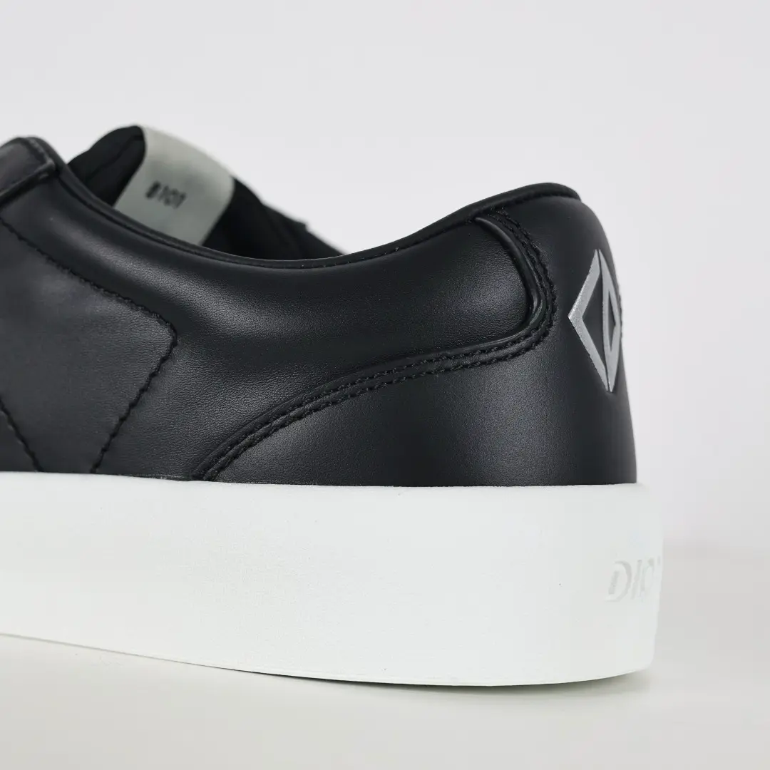 B101 Casual-Sneaker im Stil des „German Army Trainers“ Schwarz & Weiß3