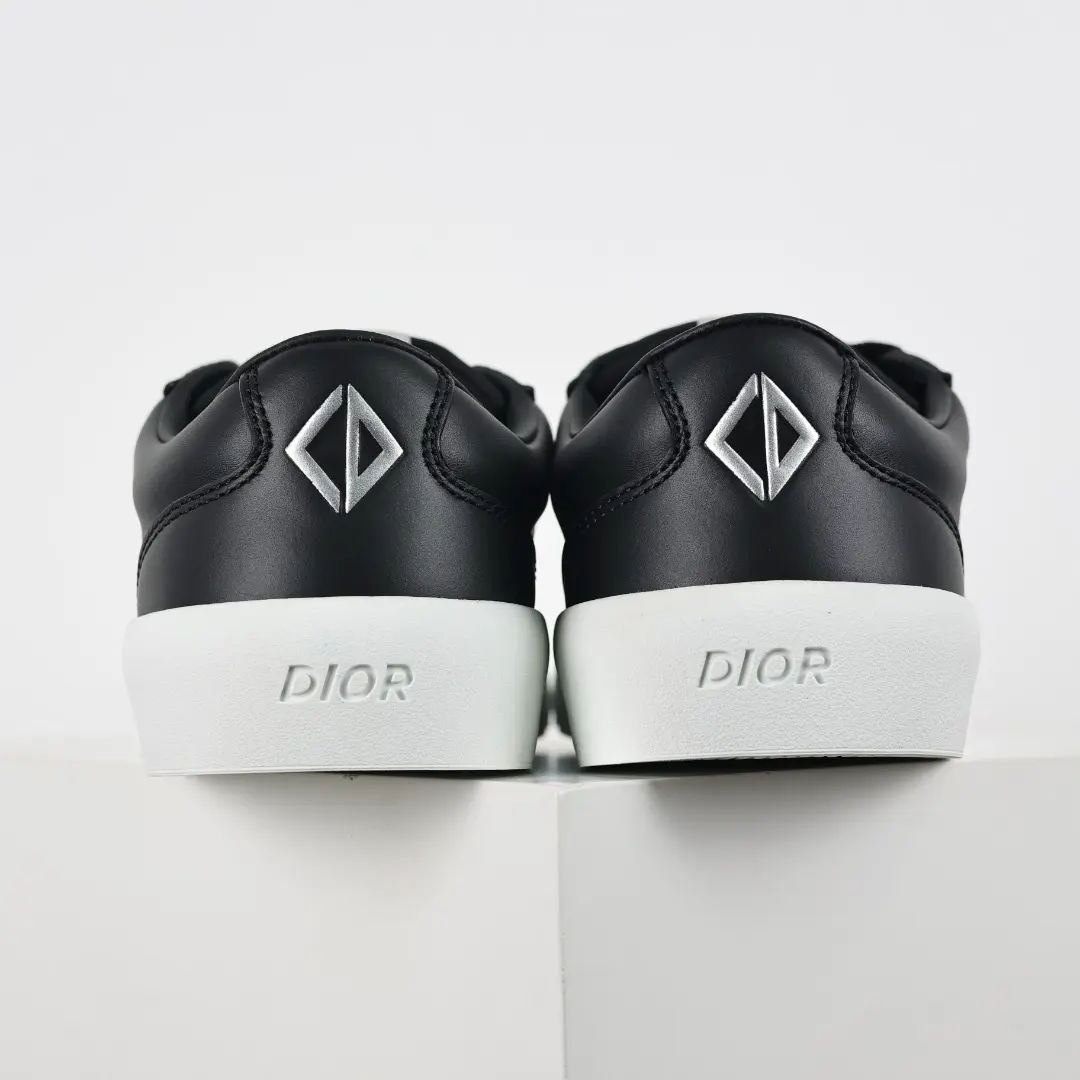 B101 Casual-Sneaker im Stil des „German Army Trainers“ Schwarz & Weiß5