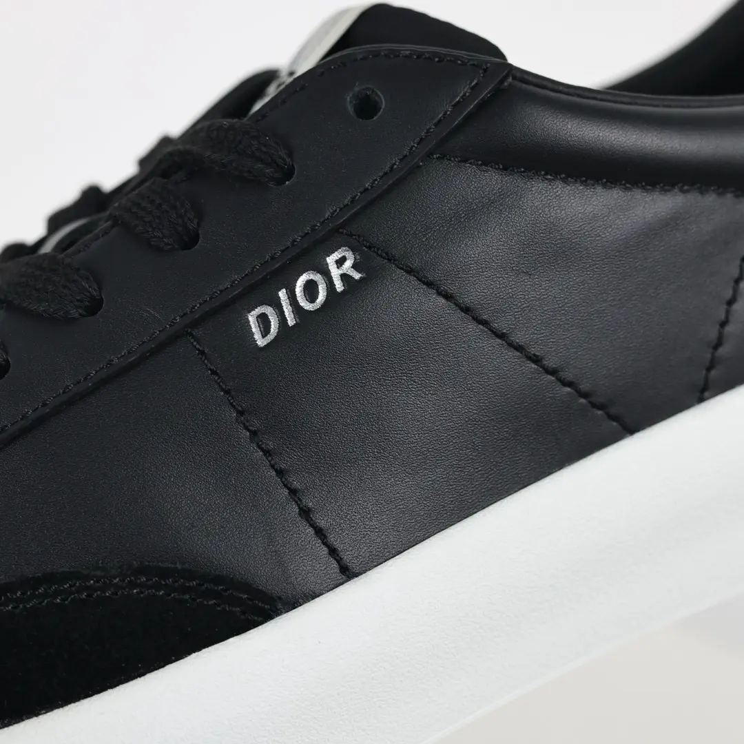 B101 Casual-Sneaker im Stil des „German Army Trainers“ Schwarz & Weiß8