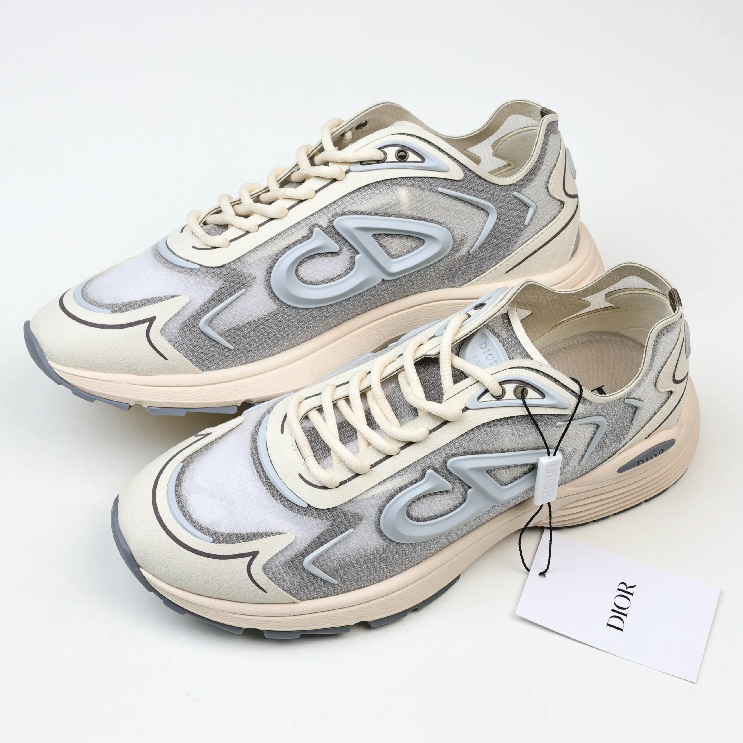 B30 Countdown Tech Sneaker Beige Halbtransparent10