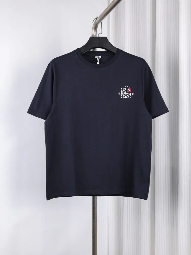 Cat Eyes Combed Cotton T-Shirt