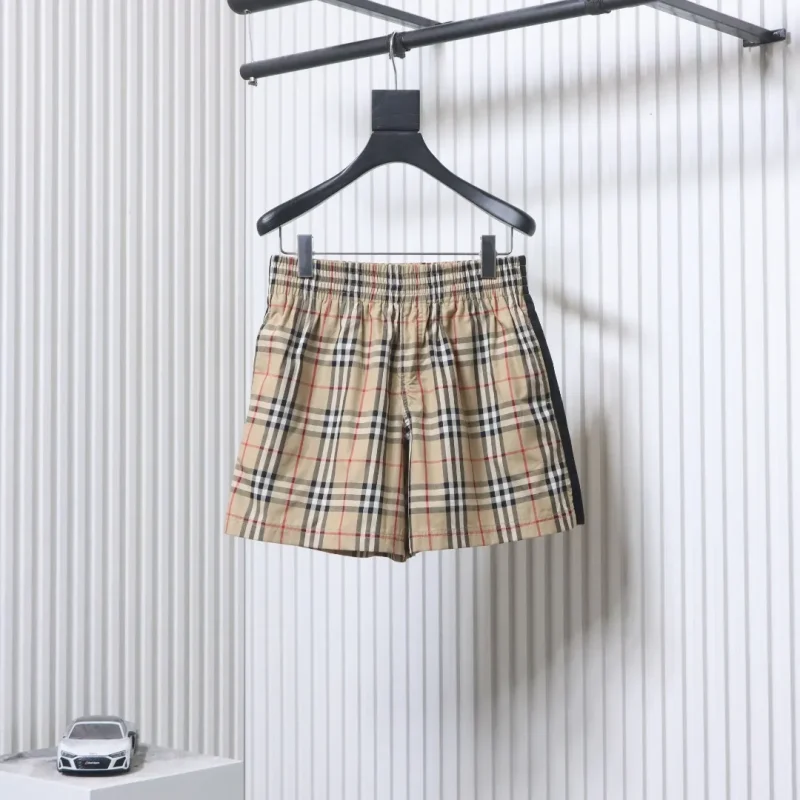 Classic Black Trim Check Shorts