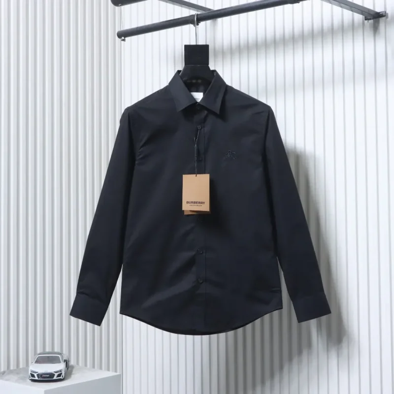 EKD Embroidered Cotton Poplin Long Sleeve Shirt