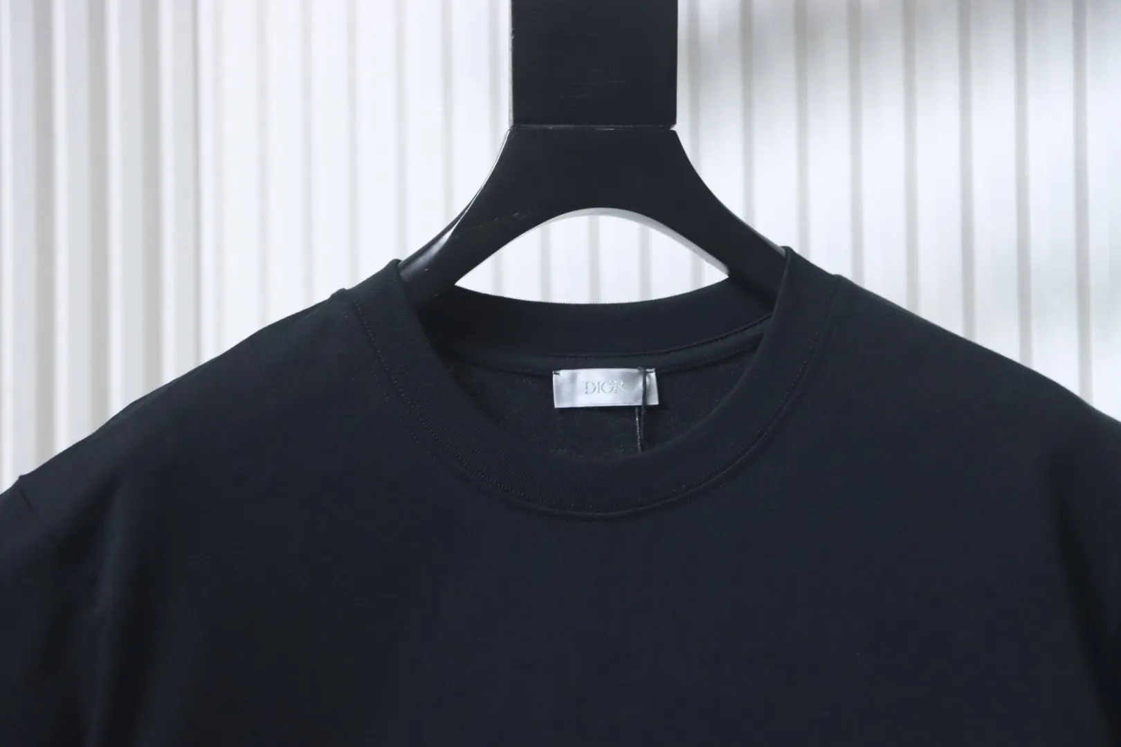 Front Back Logo T-Shirt - Black - Neckline Front